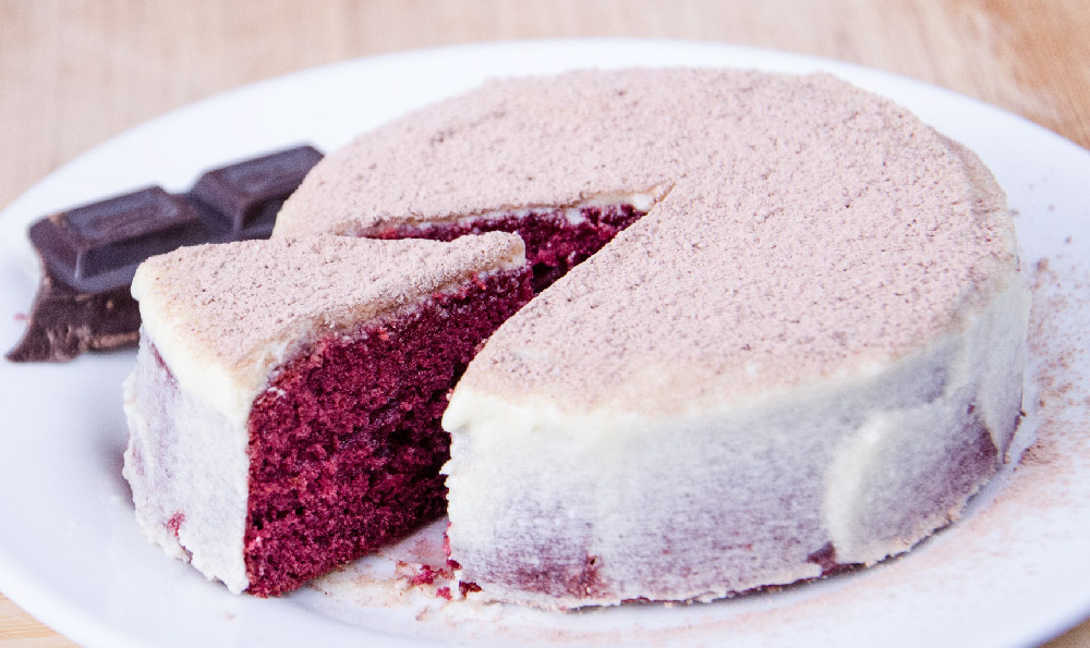 自制蓝莓酱夹心蛋糕